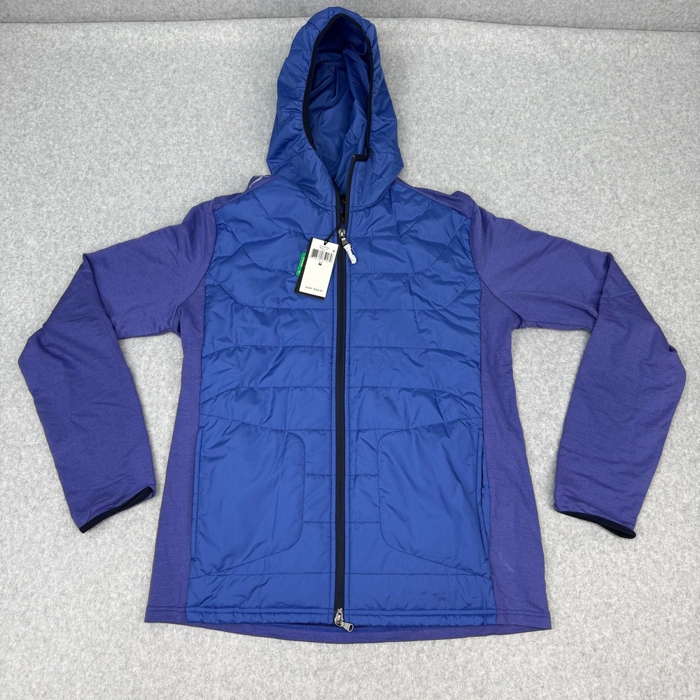 RLX Ralph Lauren Jacket Men's Medium Hybrid Wool Hooded Golf Quilted